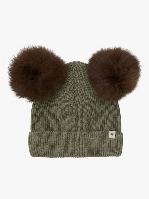 Huttelihut Lue Merinoull med Dusker Alpakka, Beetle