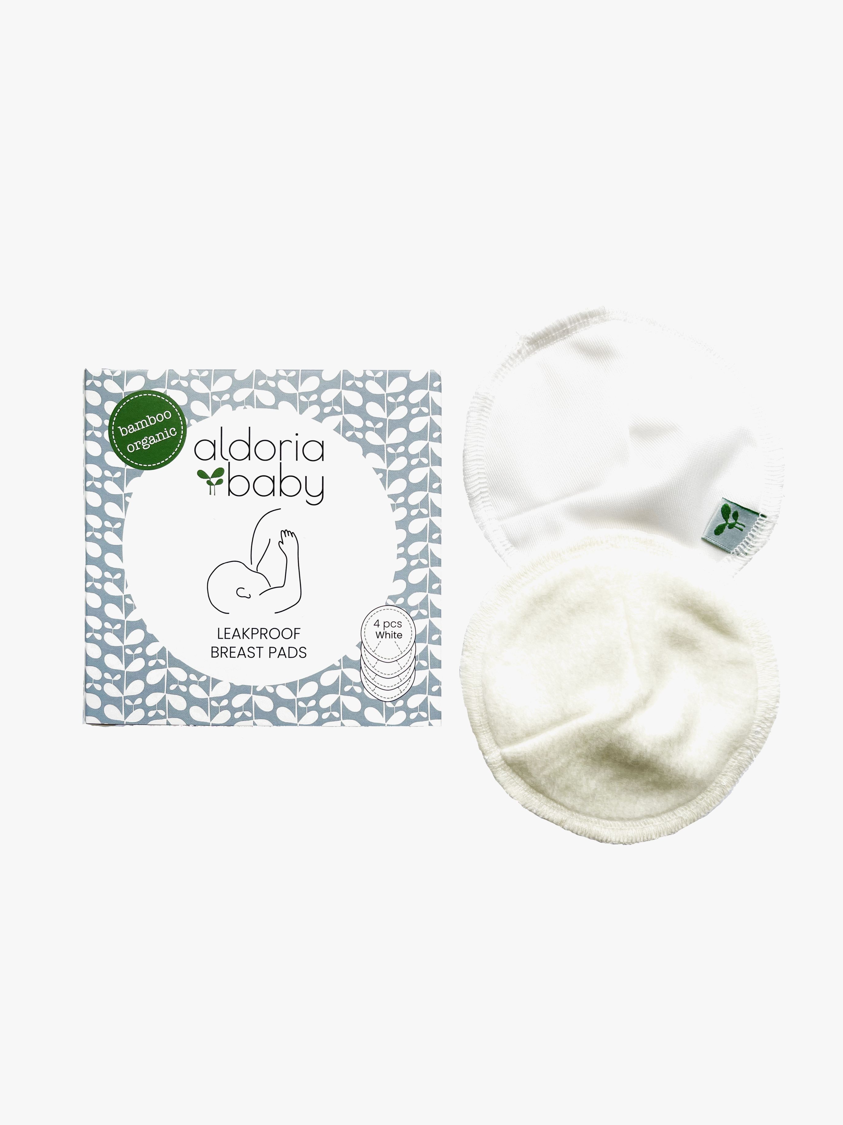 AldoriaBaby Leakproof Ammeinnlegg 4-pack - Ammeinnlegg - Bambus,Bomull