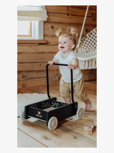 Micki Premium Gåvogn, Svart
