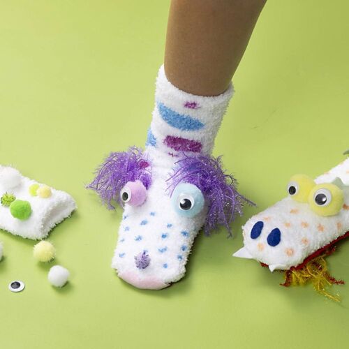 Creativ Company Fluffy Sokker One size 10 Par