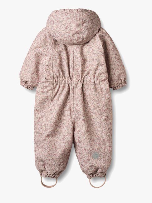 Wheat Adi Babydress, Rose Dust Flowers