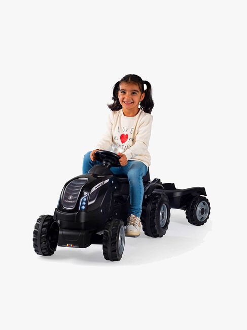 Smoby  Farmer Traktor XL + Tilhenger, Svart