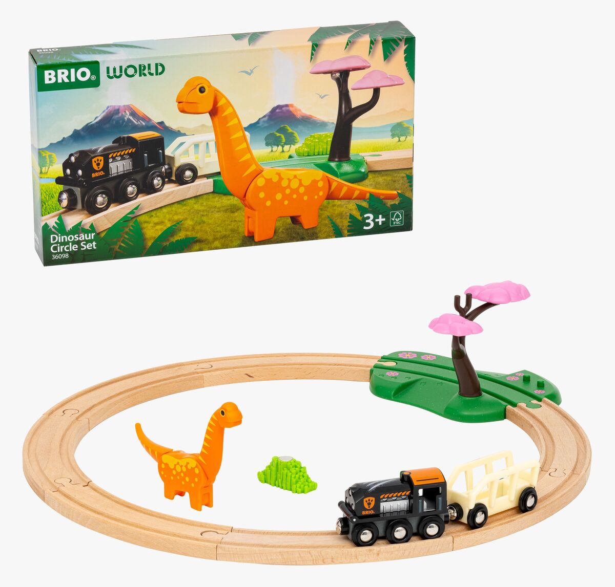 BRIO Grote Groene Locomotief op Batterijen - 33593