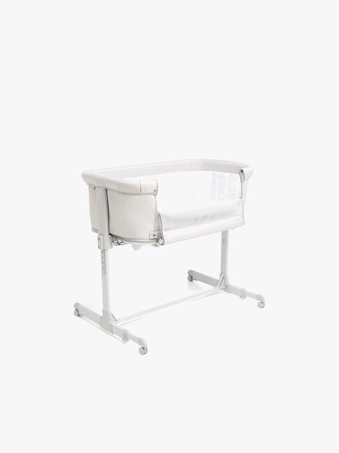Beemoo CARE 2-i-1 Bedside Crib & Lekegrind, Light Grey
