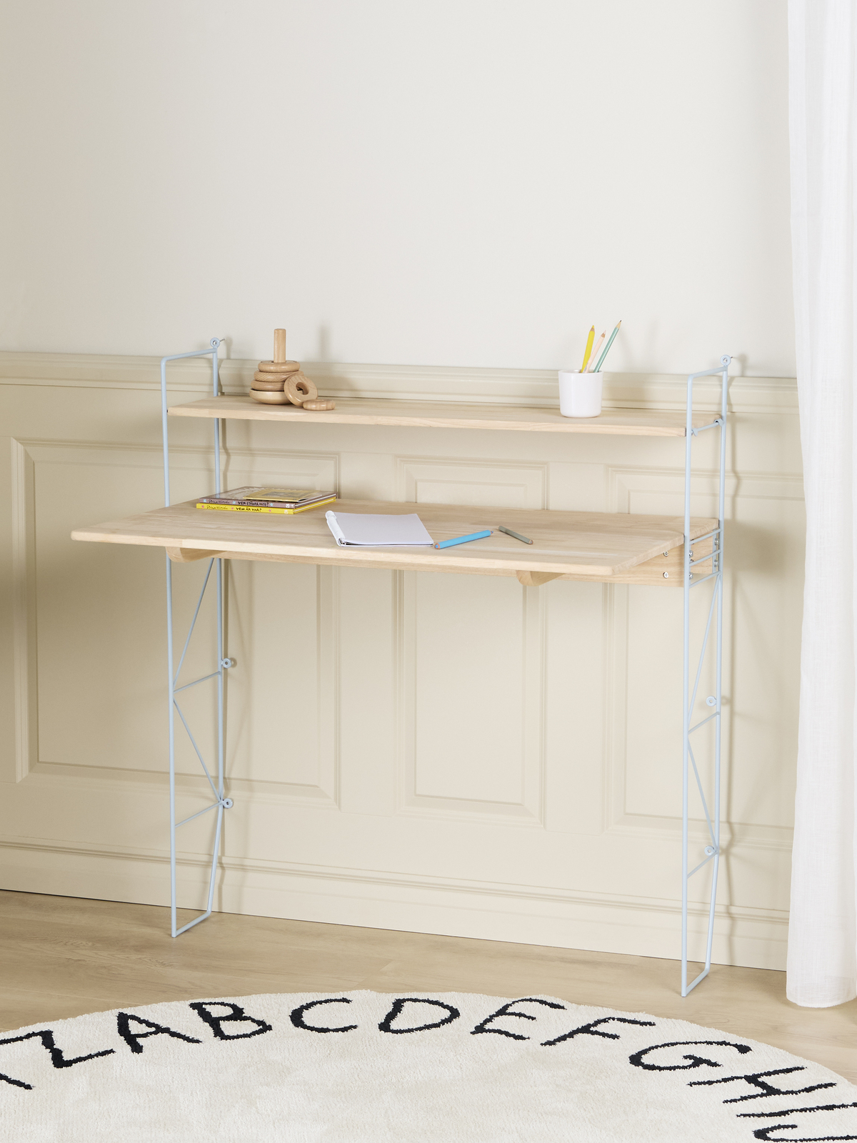 Alice & Fox CLEO Skrivebord, Blå/Naturell