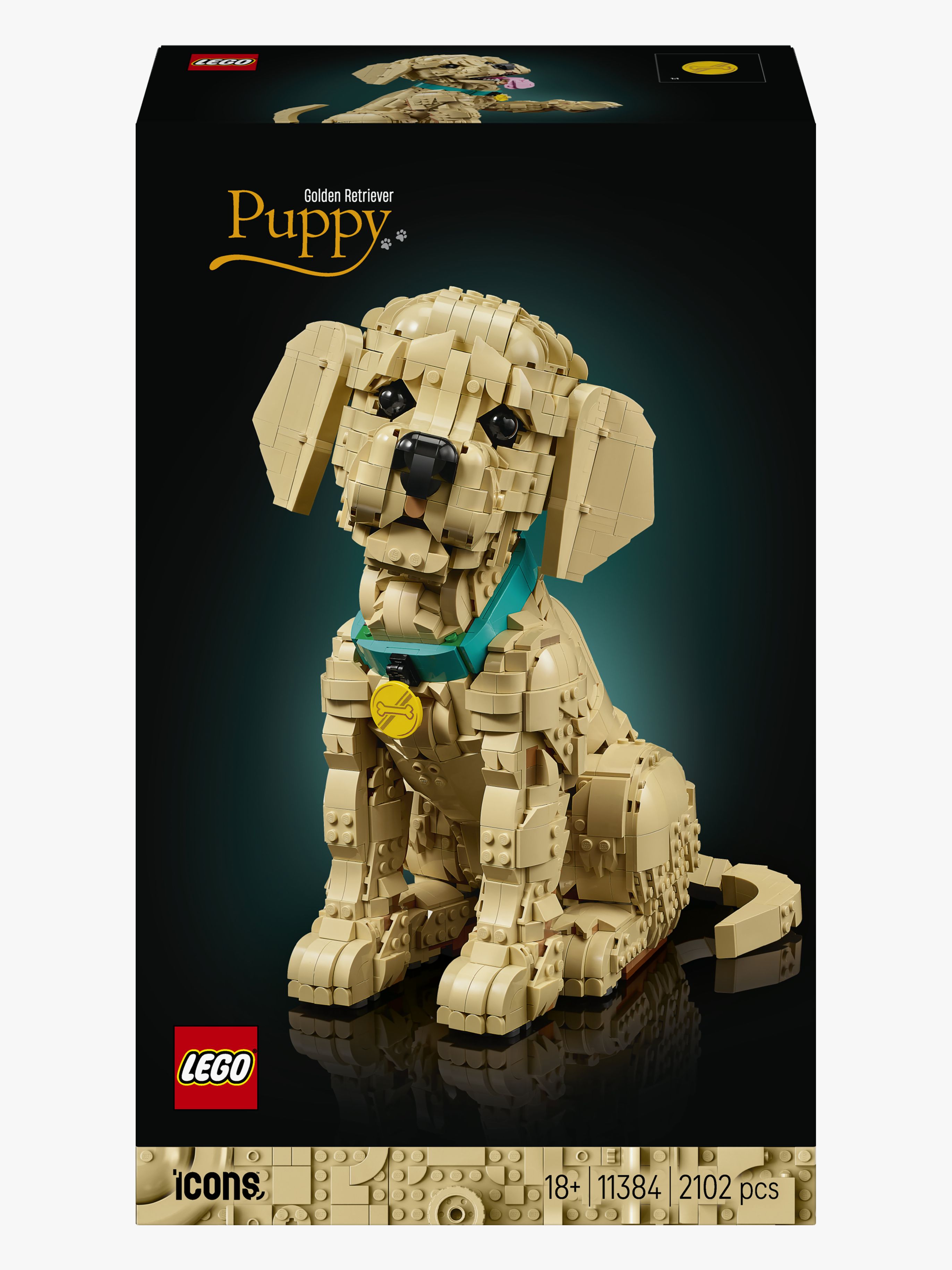 LEGO Icons 11384 Golden retriever-valp - Byggesett - Plast