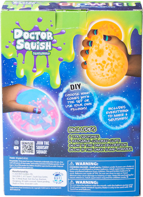 Doctor Squish Slime Squishy Neon Påfyllingssett