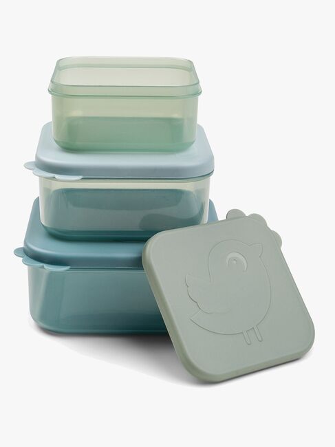 Done By Deer Deer Friends Snackbokser 3-pack, Blå