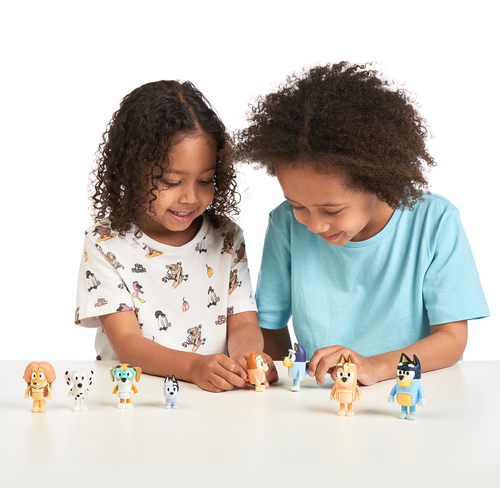 Bluey Figursett Familie & Venner 8-Pakk