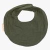 Å, Poppy! Juno Drool Bib 2-pakning, Forest Green/Linen Beige
