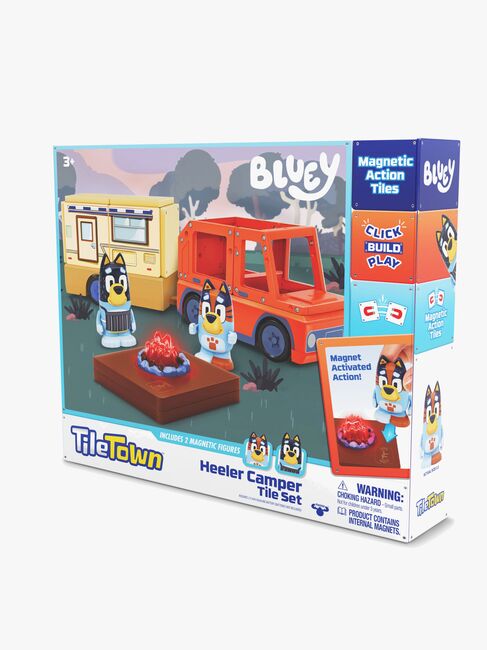 Tile Town Bluey Magnetisk Byggesett Campingvognsett
