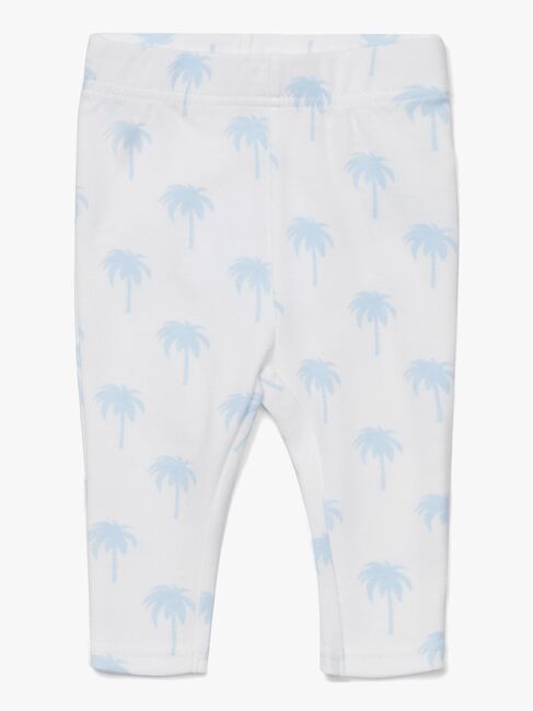 Tiny Treasure Lexi Leggings 2-Pack, Blue/Palm