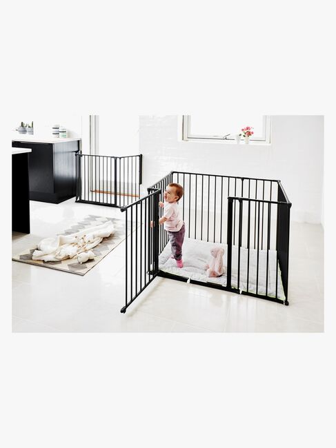 BabyDan Square Lekegrind 105x72x71 cm , Svart