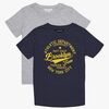 Luca & Lola Paulo T-Skjorte 2-pack, Navy/Grey Melange