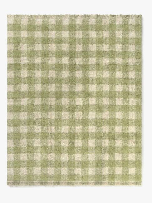 LorenaCanals Vaskbar Vichy Gulvteppe 90x120 cm, Matcha