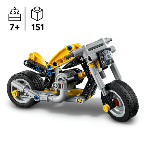 LEGO Technic 42225 Gul motorsykkel