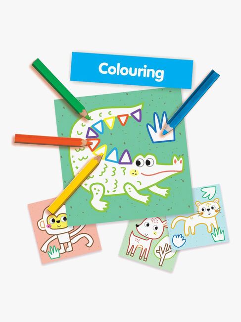 SES Creative 3-in-1 Hobbysett Min Første Fingermaling Fargelegging & Former