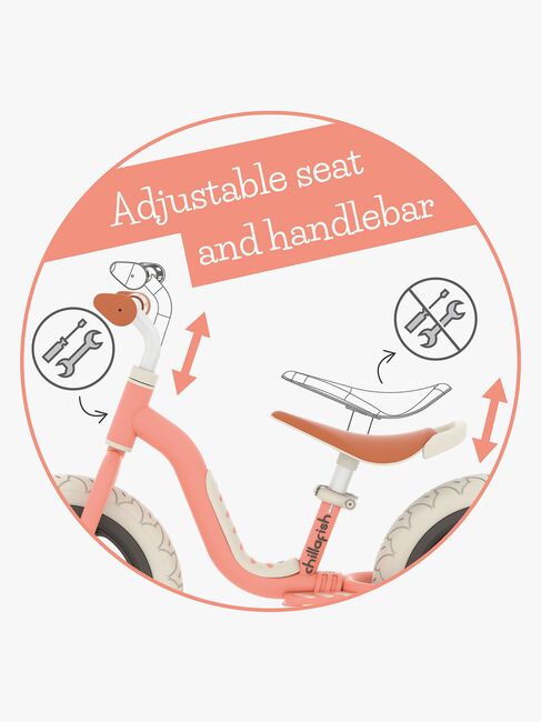 Chillafish Charlie Lux Balansesykkel, Salmon