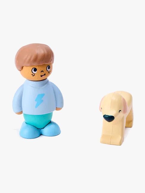 Hape Eventyrbok med Lekesett The Dog's New Friend