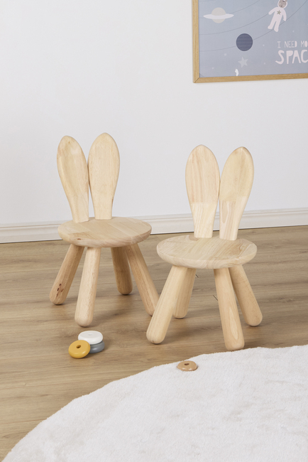 Minitude Stol Kanin 2-Pack, Natur