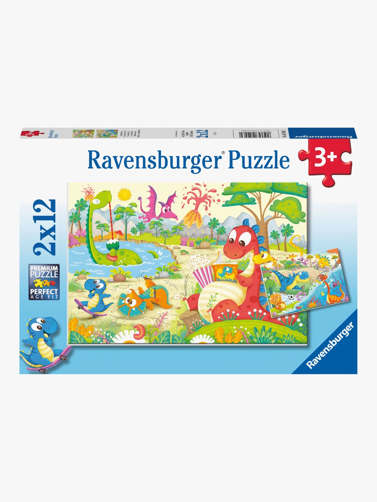 Ravensburger Puslespill Dinosaurer 2x12 Biter