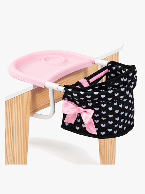 Bayer Design Bordstol med Brett, Svart/Rosa