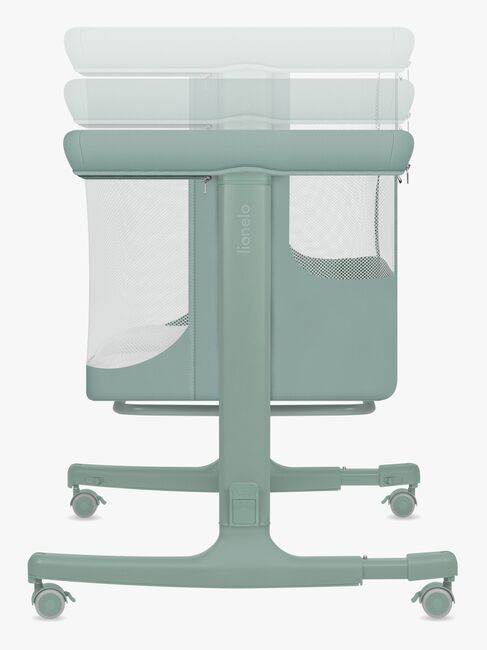 Lionelo Aurora Bedside Crib 3-in-1, Green Sage