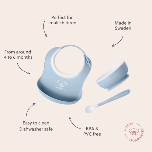 BabyBjörn Matsett 3 Deler, Blekblå