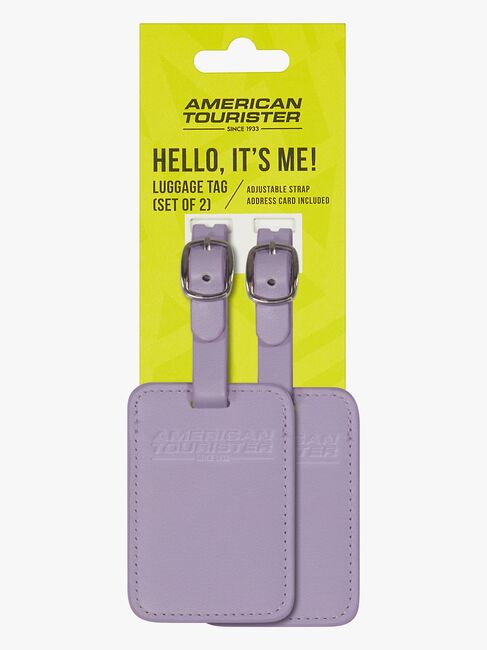 American Tourister Bagasjemerke 2-Pakk, Digital Lavender