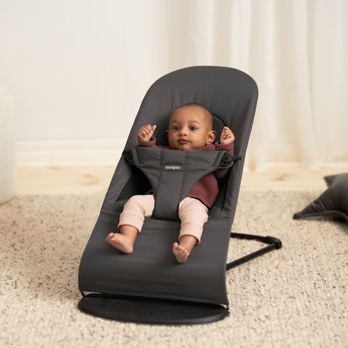 BabyBjörn Balance Soft Vippestol Woven/jersey, Mørkegrå