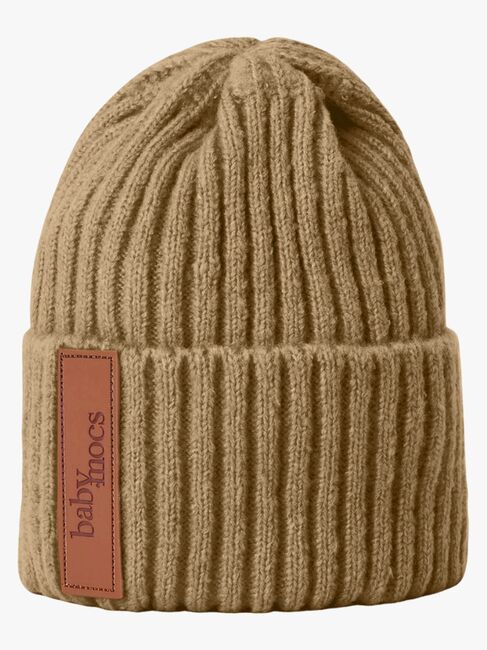BabyMocs Strikket Lue, Caramel