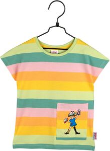 Pippi Langstrømpe Rainbow T-Skjorte, Grønn