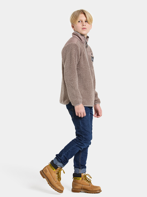 Didriksons Exa Fleecetrøye, Ash Brown