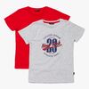 Luca & Lola Riccione T-Shirt 2-pack, Grey/Red