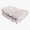 KMCarpets Stripe Pledd 130x170, Sølvfarget