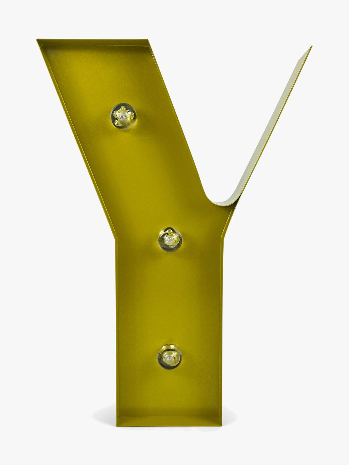 Petite Déco Bokstavlampe Y, Gull