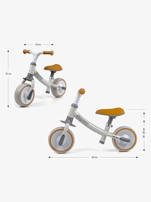 Milly Mally Skippy Balansesykkel, Hvit