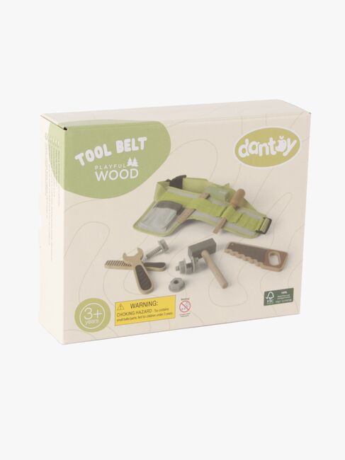 Dantoy Verktøybelte Wood In Gift Box