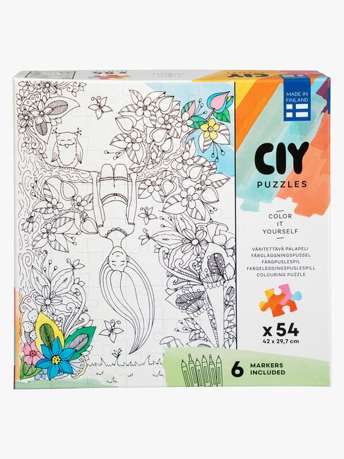 Peliko CIY Puslespill med Tusjpenner 54 Brikker Blandet
