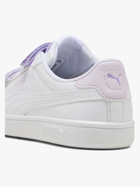 Puma Smash 3.0 Glitter Velcro V PS Sneakers, Hvit