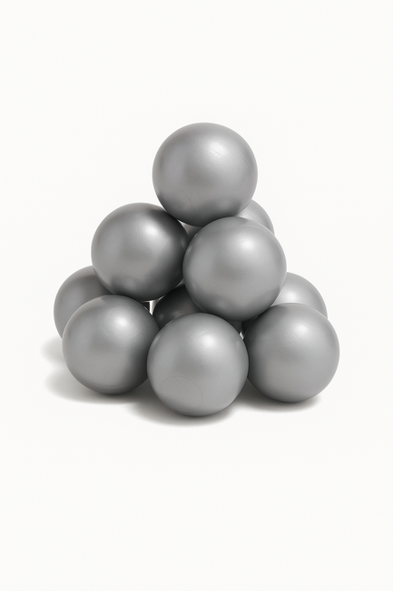 JLY Baller Til Ballbasseng 100 stk, Sølv