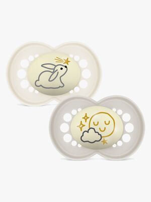 MAM Orginal Night Smokker Silikon 2-Pakk 16-36m, Nøytral