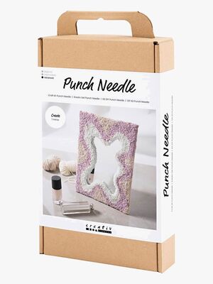 Creativ Company Hobbysett Broderi Speil med Pastellfarger