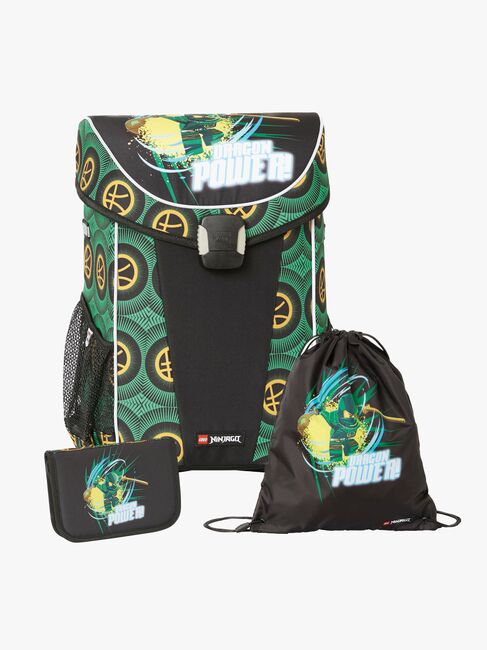 LEGO® NINJAGO® Dragon Power Easy Light E Veskesett 3 Deler 29L, Svart/Grønn