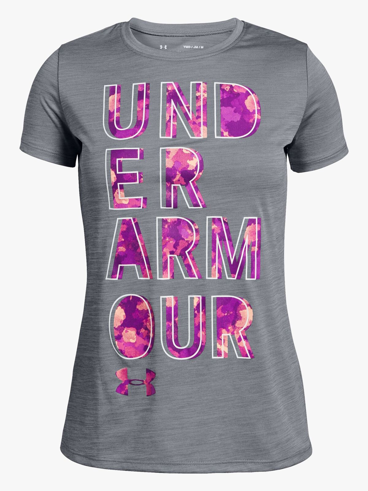 Under Armour Hybrid 2.0 Big Logo T-skjorte, Steel