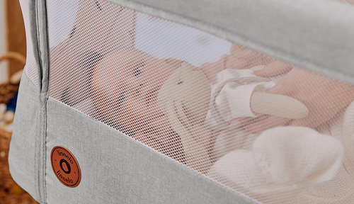 Lionelo Aurora Bedside Crib 3-in-1, Green Sage