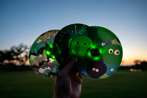 Waboba Wingman UFO Frisbee med LED-lys Blandet