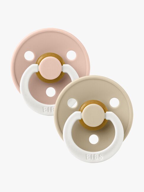 BIBS Smokk Colour 2-pack Lateks Størrelse 2, Blush Glow/Vanilla Glow