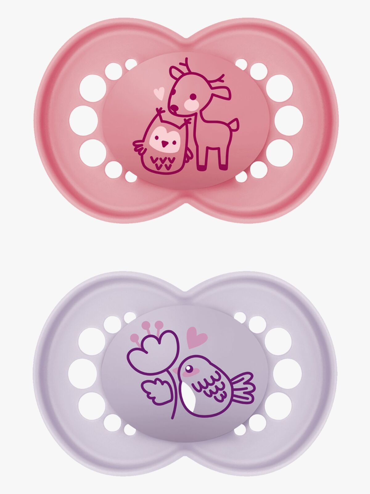 MAM Original Latex Smokker 6-16m, Rosa