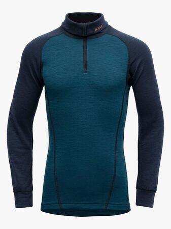 Devold DUO ACTIVE MERINO ZIP NECK Genser JR, Ink